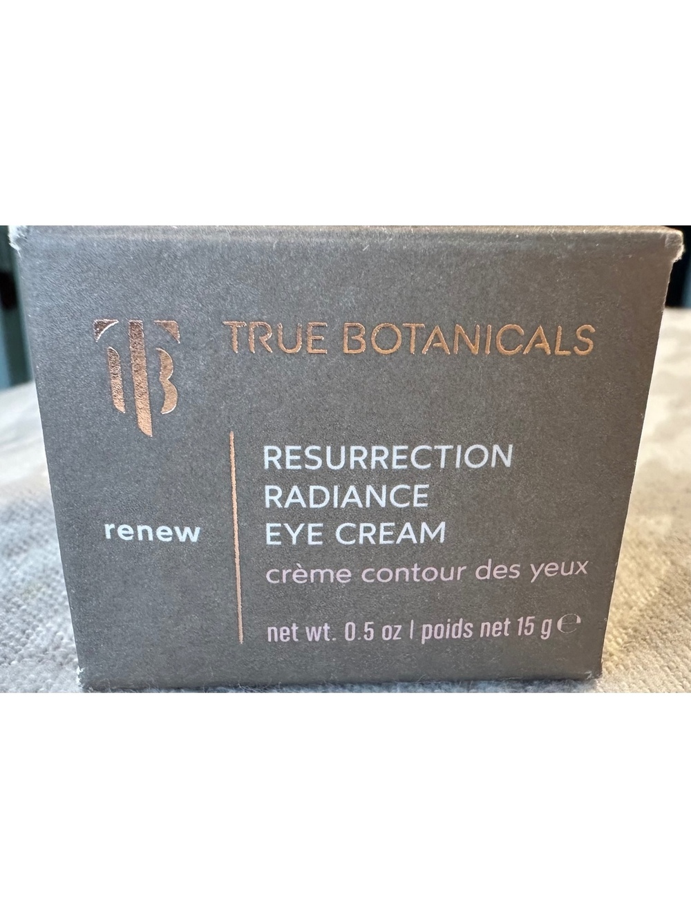 True Botanicals Resurrection Radiance Eye Cream 0.5oz 15g NEW Full SZ $80 Retail